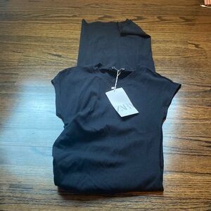 NWT: Zara Maxi Dress Black Size S